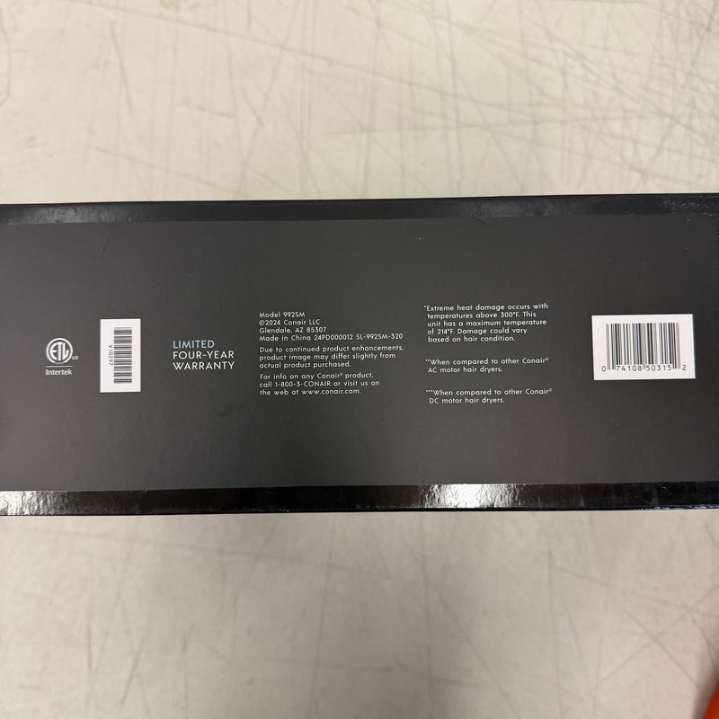 INFINITIPRO by CONAIR DigitalAIRE Hair Dryer w Diffuser; 3 Heats & Speeds- Black