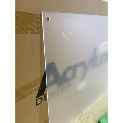 Guardmate Blank Acrylic Dry-Erase Board 28" x 20" Clear, Wall-Mount with Markers