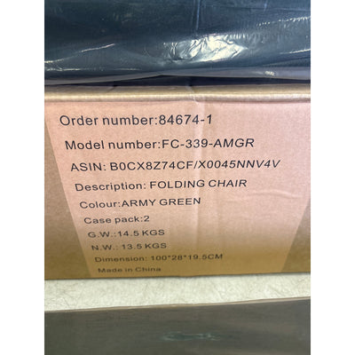 2-Pack DMH Outdoors Folding Camping Chair Heavy Duty Camping Chairs 400 lbs