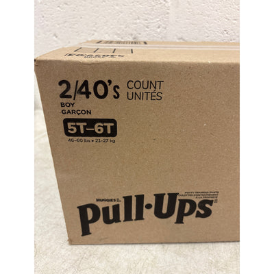 80-Count Huggies Pull-Ups Boys Leak Potty Training Pants 5T-6T 46 lbs