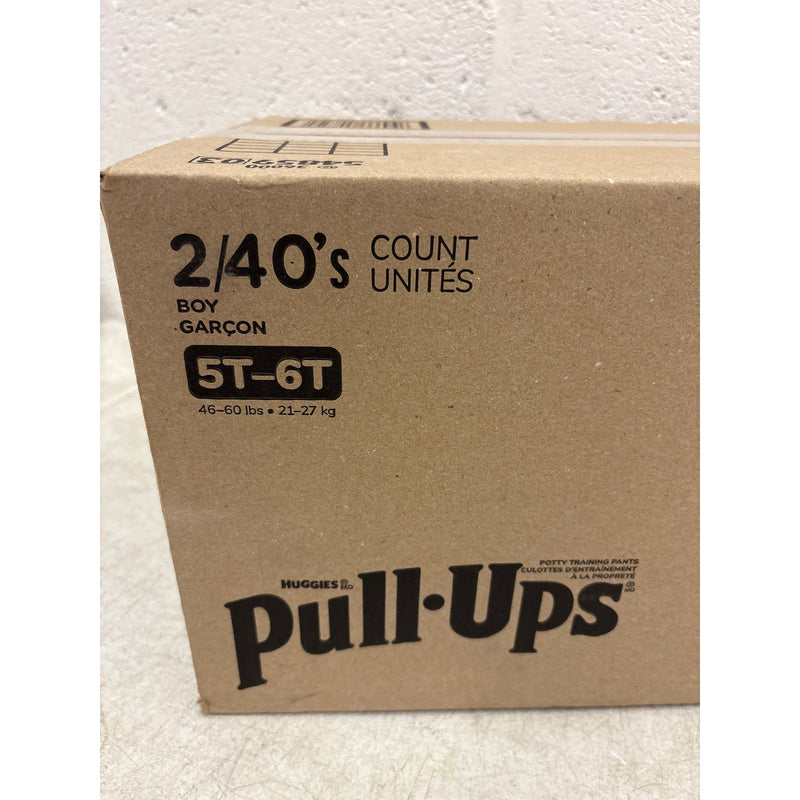 80-Count Huggies Pull-Ups Boys Leak Potty Training Pants 5T-6T 46 lbs