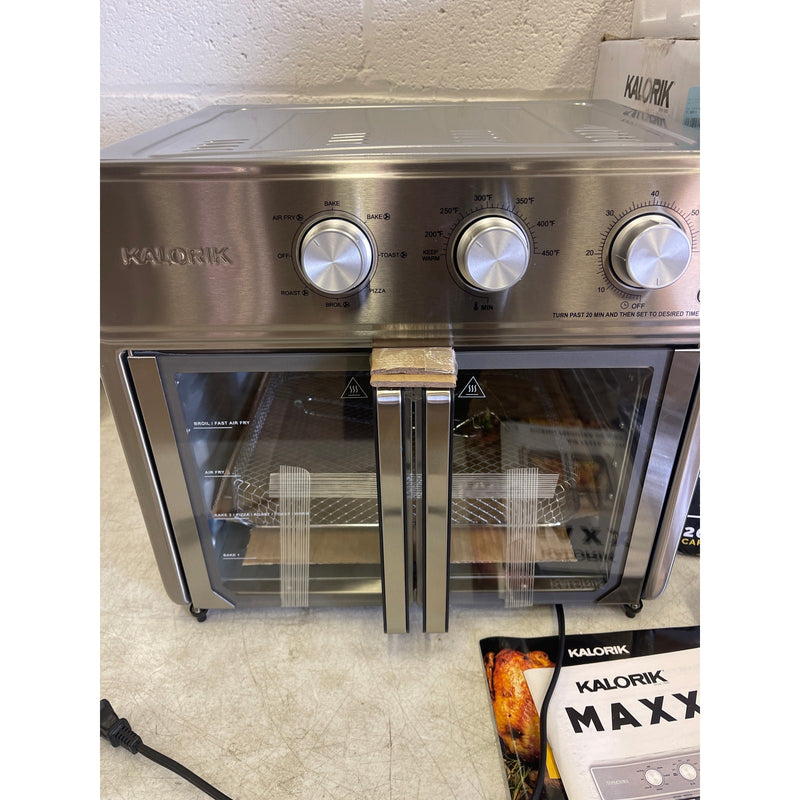Kalorik MAXX Air Fryer 26-Quart Stainless Steel Toaster Oven Combo w Accessories