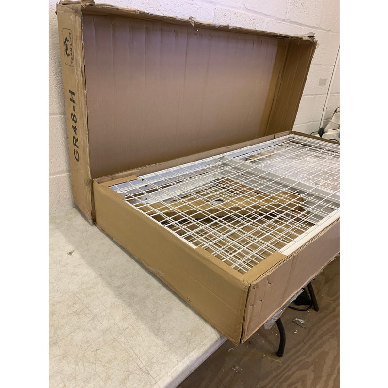 Fleximounts 4ftx8ft Height Adjustable Celling Storage Rack for Large Items& Bins