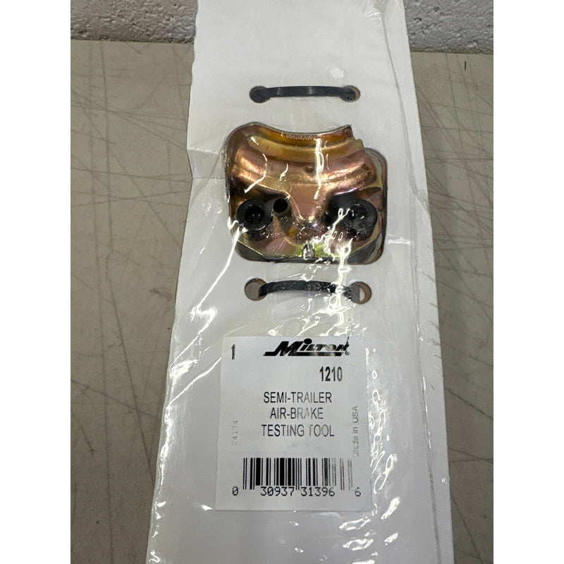 Milton 1210 Semitrailer Air Brake Testing Tool Ball Valve Shutoff Cushioned Grip