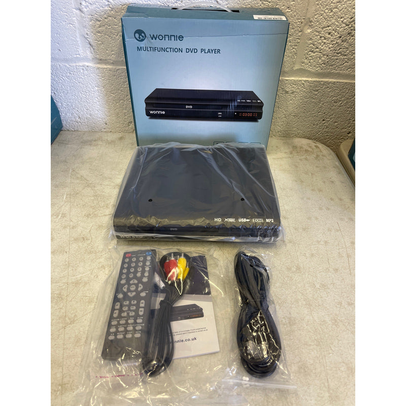 WONNIE HD DVD Player for TV, CD Players for Home Remote Control Included Black