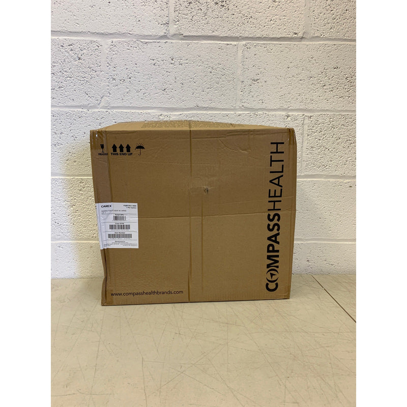 Carex E-Z Lock Raised Toilet Seat with Handles Fits Most Toilets