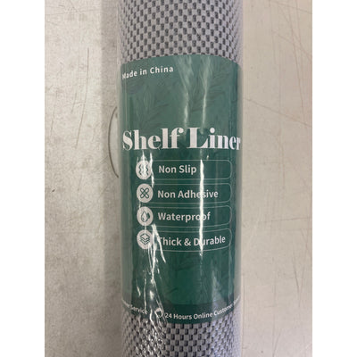 Drawer and Shelf Liner for Kitchen Cabinet: 23.6" X 20' Non Slip Waterproof Gray