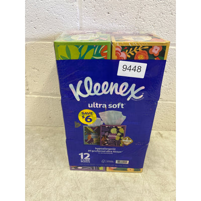 12-Boxes Kleenex Ultra Soft 3-Ply Facial Tissues, Cube Boxes 72 Tissues/Box