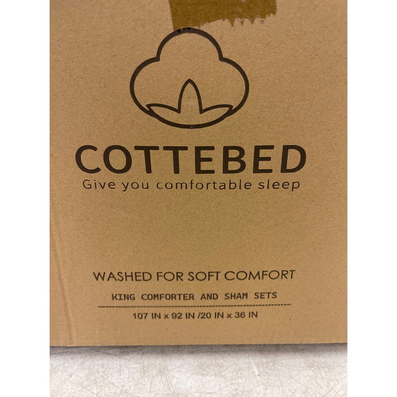 COTTEBED Super Soft Comforter Set, Pink KING/CALIFORNIA KING 107"x92" Bedding