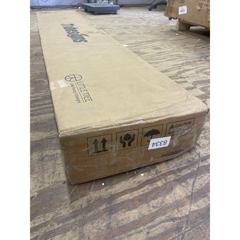 Tribesigns 63" Farmhouse Console Table, Industrial Wood Sofa Table, Brown