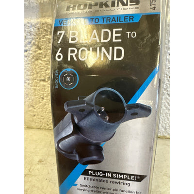 Hopkins 7 Blade to 6 Round Towing Adapter, CP Electric Brake - 47555