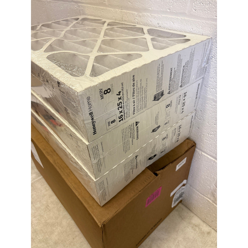 3-Pack Honeywell 16x25x4 MERV 8, AC Furnace Air Filter, CF408F1625-3PKAM