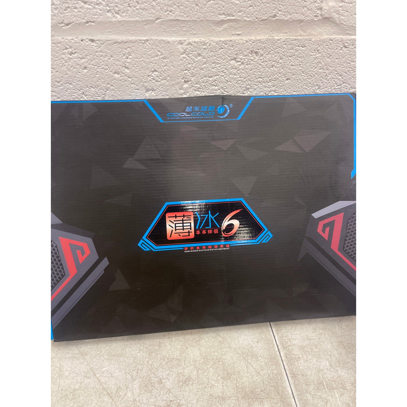 CoolCold Laptop Fan, 6 Fans w 3 Fan Modes, Suitable for 17" and Below, Black K38