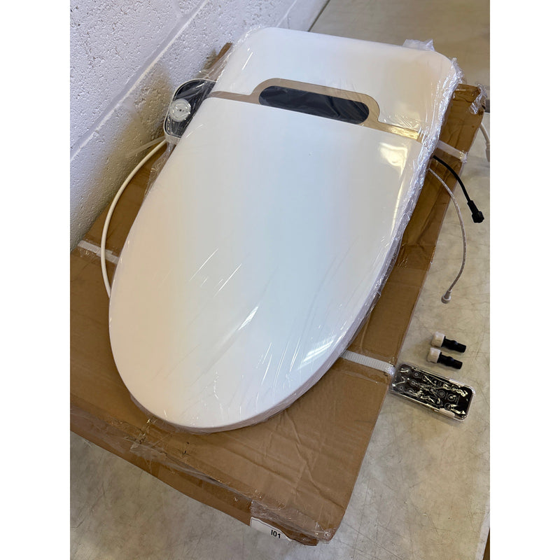 Bidet Toilet Seat, Elongated, Smart Toilet, Seat Warmer, LED Display - White