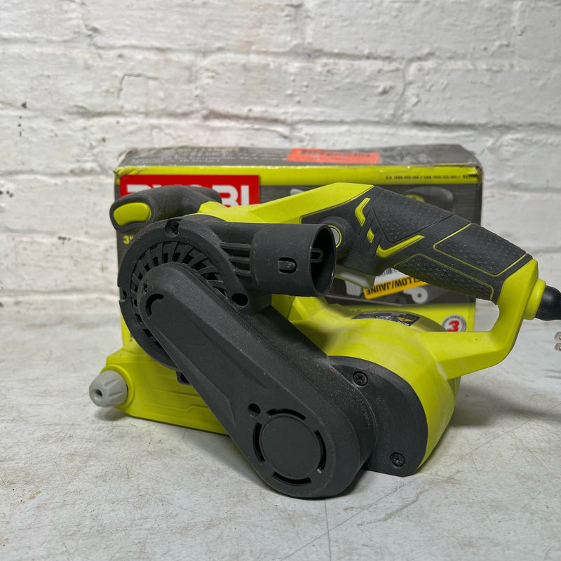 RYOBI 6 Amp Corded 3 in.W x 18 in.L Portable Belt Sander, 820 FRM, SEE DETAILS