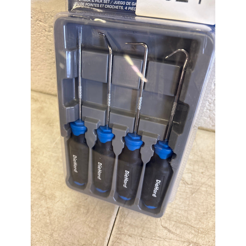 DieHard Hook & Pick Set 4 Piece Straight, Angled, 90 Degree & Full Hook DHP55325