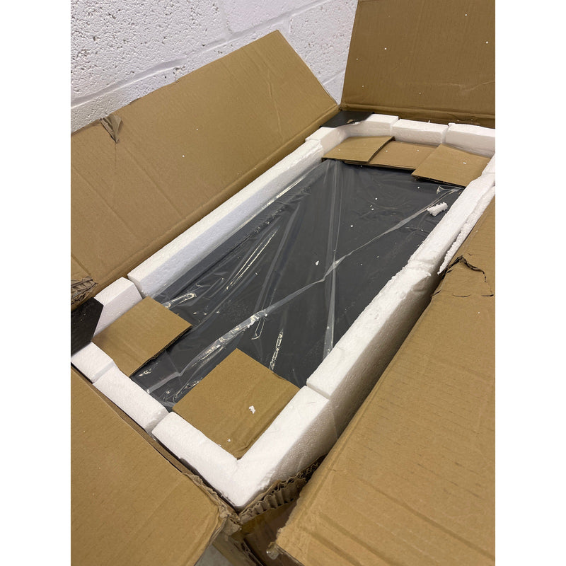 Tribesigns Wood End Table, Narrow Side Table Nightstand with 2 Drawers Black