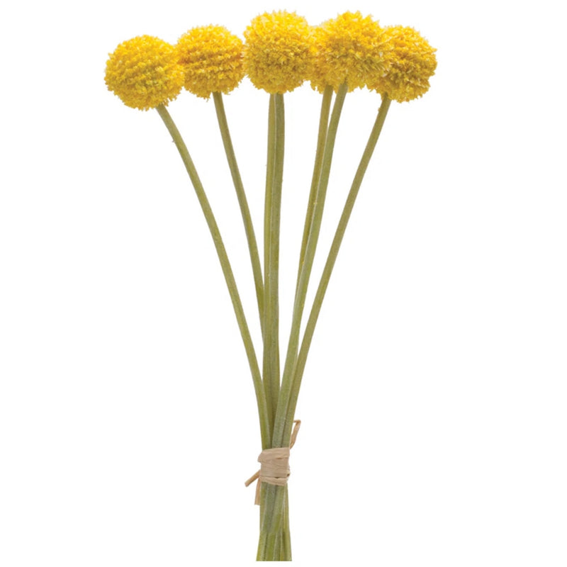 Set-of-6 Pod Bundle Artificial Flower Set (25in L) Durable Faux Greenery- Yellow