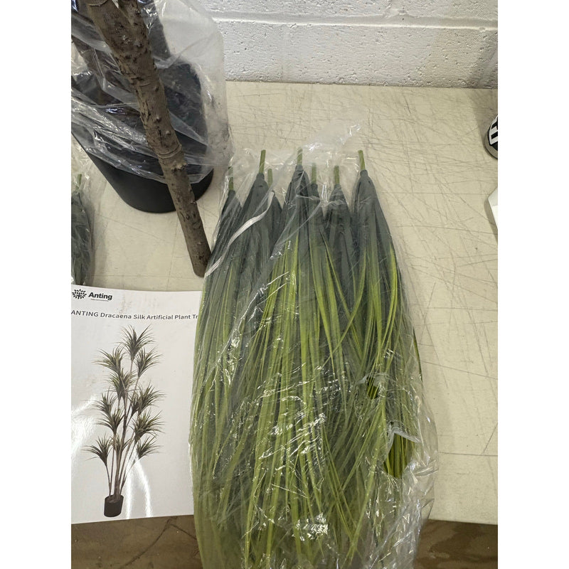 ANTING- 8.2FT Tall Dracaena Silk Tree - Large Indoor Outdoor Artificial Plant