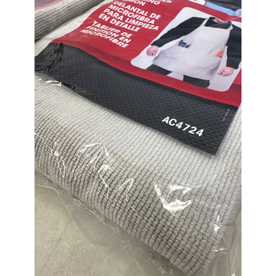 PACK-OF-5 AutoCraft Detailing Apron Microfiber Water Resistant Lightweight, Gray