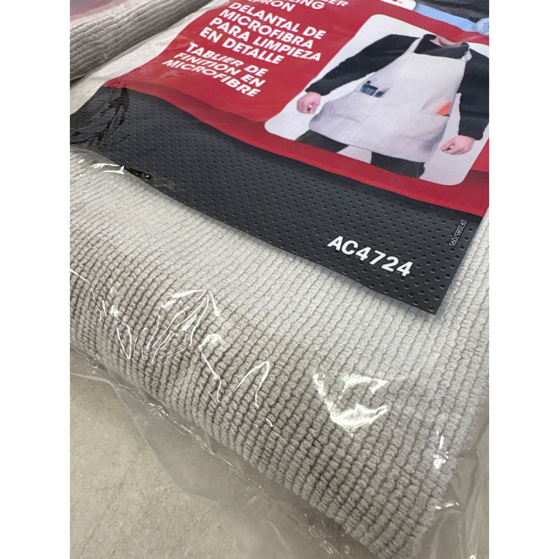 PACK-OF-5 AutoCraft Detailing Apron Microfiber Water Resistant Lightweight, Gray