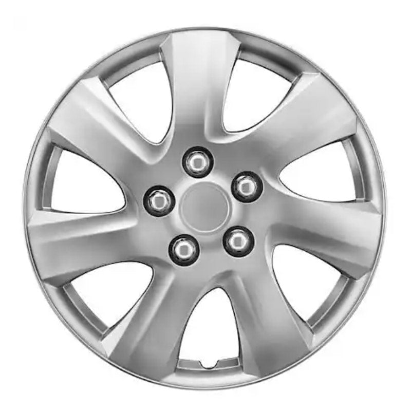 4-Pack AutoCraft 15" Wheel Cover, 7-Spoke, Silver, High Impact Plastic, AC986