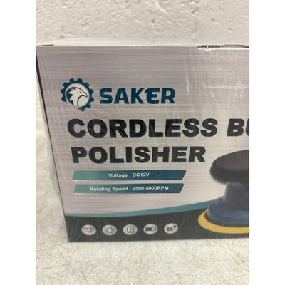 Saker Cordless Buffer Polisher 12V Rechargeable Battery Blue with 6 Accessories