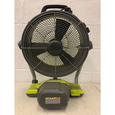 RYOBI ONE+  Misting Air Cannon Fan 18V Cordless Hybrid WHISPER SERIES 12 in.