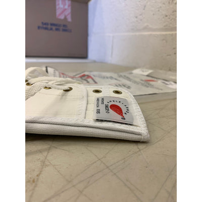 Tobillera Swede-O con lengüeta tejida, talla XX-S, color blanco