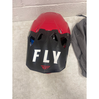 Fly Racing LARGE Formula CP Matte Black Helmet, Lightweight, Vents, RED/BLACK