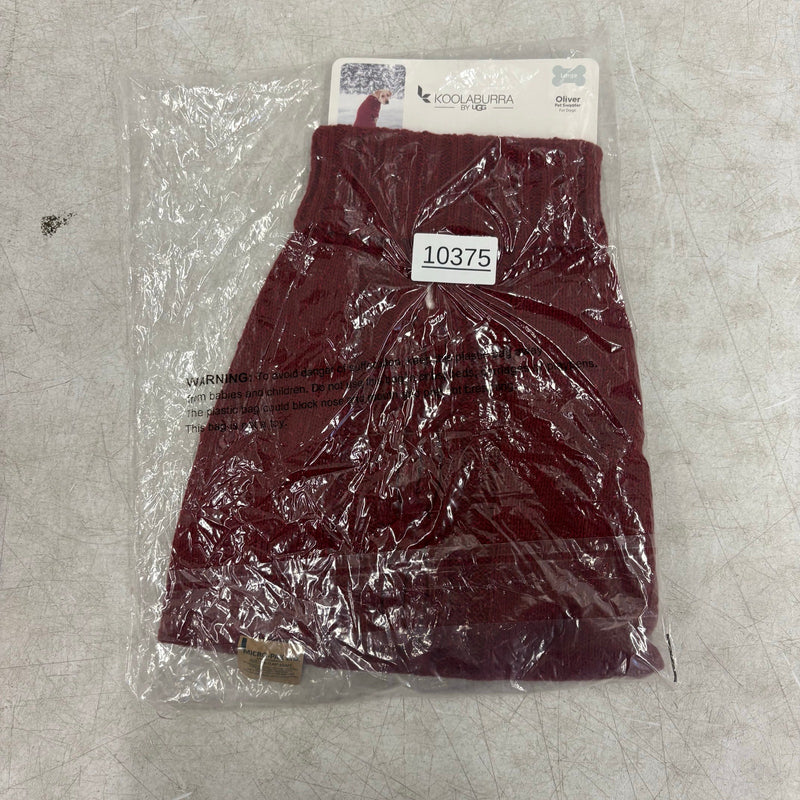Koolaburra by UGG Pet Oliver Sweater Dog Jacket 17-18" Collar, Red - Large