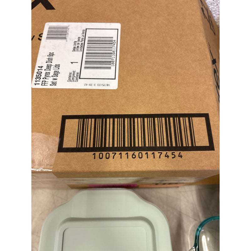 3-Pack Pyrex Deep Glass Baking Dish Set 9"x13", 7"x11", 8"x8" BPA-Free Lids