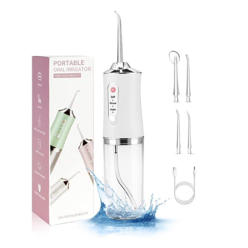 Portable Oral Irrigator Dental Water Flosser Mouth Spa, KRD-1948 - Pastel Purple