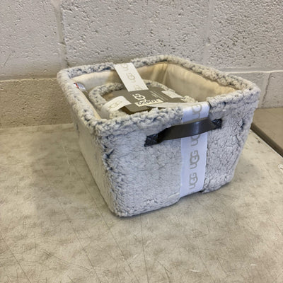 Ugg Casey 3 Piece Storage Set, Baskets with Handles, Home Organization - White