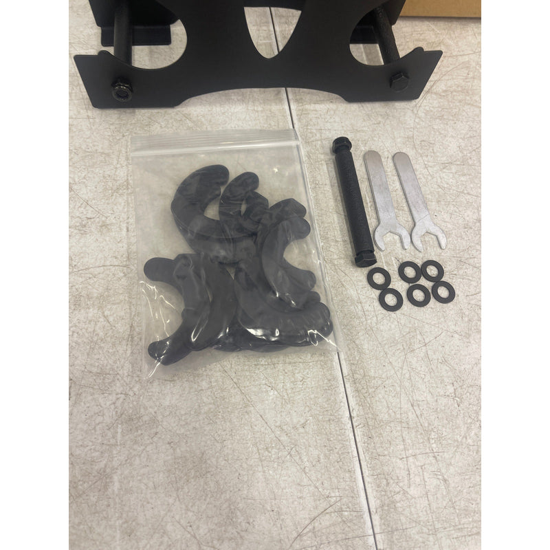 3-Tier Metal Dumbbell Rack, Barbell Rack Hand Weight Stand for Home Fitness Gym