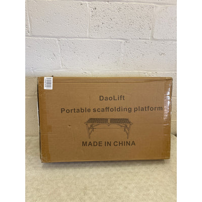 DaoLift Heavy Duty Scaffolding Platform 15.75"x59.05" Portable CAP 660lb 31-47"H