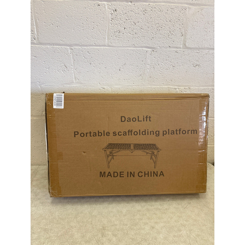 DaoLift Heavy Duty Scaffolding Platform 15.75"x59.05" Portable CAP 660lb 31-47"H