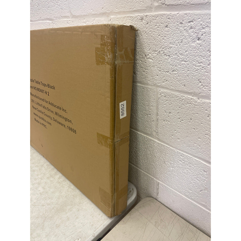 Quukka Jigsaw Puzzle Board with Drawers Adjustable Height Spinning Bottom Black