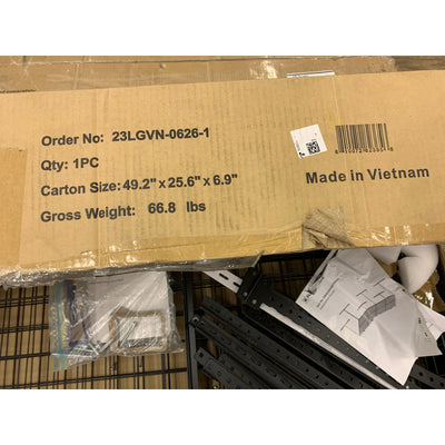 FLEXIMOUNTS Overhead Garage Storage Rack, 3ft x 8ft Adjustable Height, READ