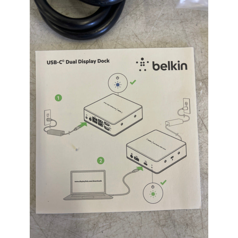 Belkin USB C Docking Station USB Hub Dual 4k Computer Monitor Display Dual HDMI