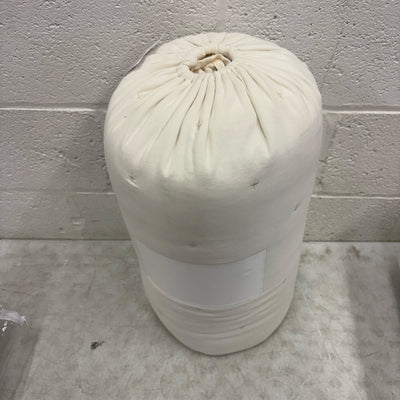 Mainstays Queen Comforter w 2 Pillow Shams Plain Design Tiny X's Stitching - Tan