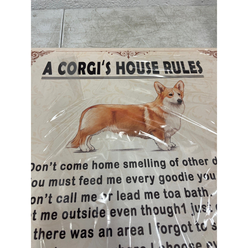 Corgi Wall Art Dog Poster Framed Quotes Corgi&