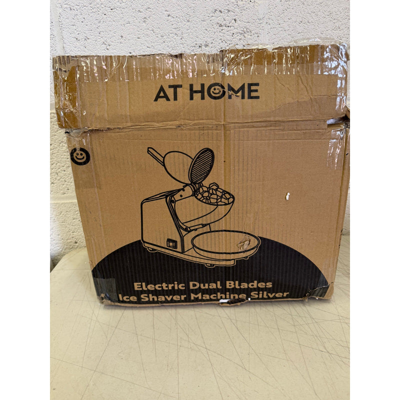 VIVOHOME Electric Dual Blades Ice Shaver, Snow Cone Machine, Metal. Silver