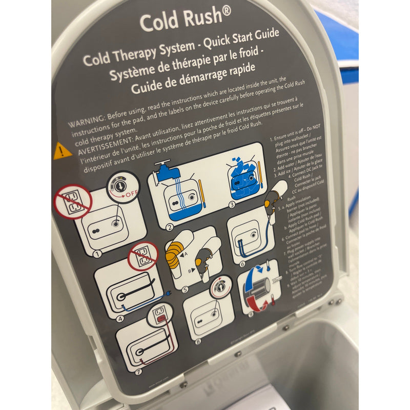 Ossur Cold Rush Cooler Cold Therapy Machine w/ Left or Right Hip Pad