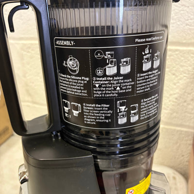 Topzee Self feeding Slow Masticating Juicer, One Speed JE120-332M00B SEE DETAILS