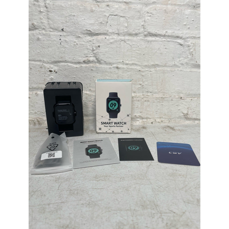 Fit Smart Watch ID207 14 Modes, Waterproof, Fitness & Sleep Tracker, 1.69" BLACK