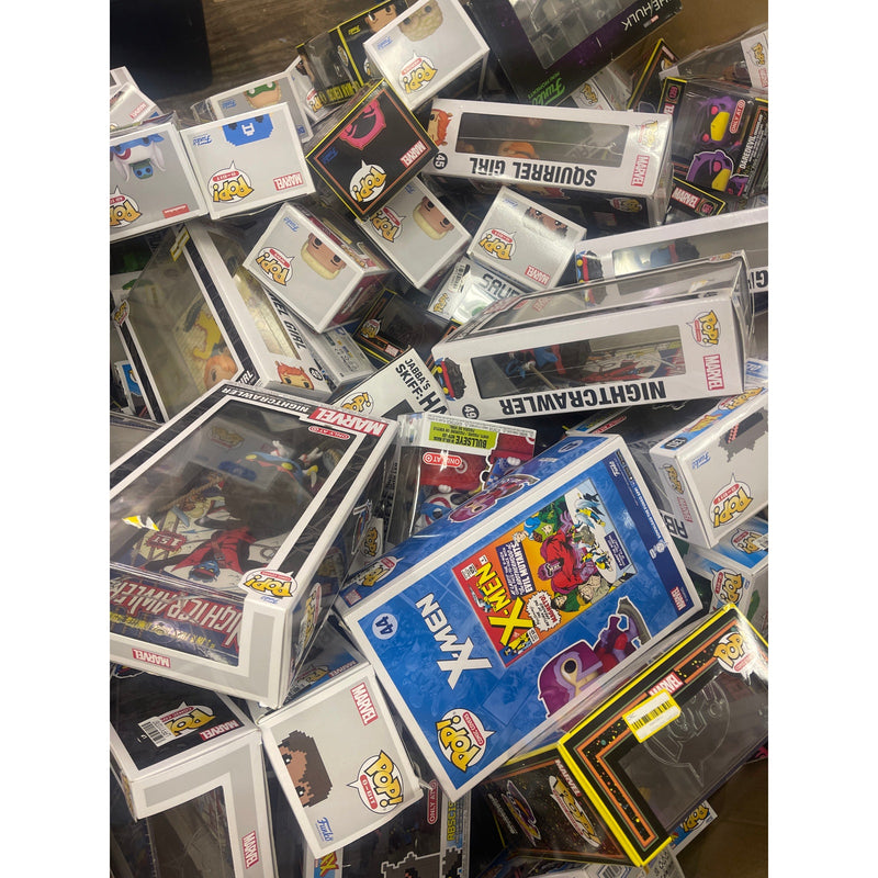 LOT-OF-400 NEW POPS IN BOX, BIG & SMALL, Star Wars, Marvel, WWE, Justice League, Avengers - POP!