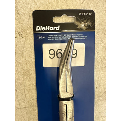 DieHard Angled Pliers with Anti-Slip Grip for Tight Spaces, 12-3/4" - DHP55112