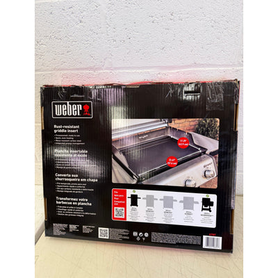 Weber Rust-Resistant Griddle Insert for Searwood & Large Spirit Series Grills