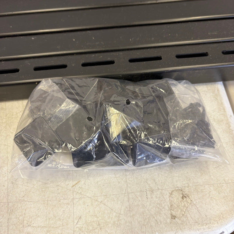 VINGLI Garden Fence Vinyl Fence Panels 2 Fences Make L Shape 36"x48" Panel Black